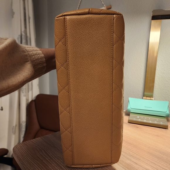 Vintage Chanel Kelly Top Handle Cavier Biege SHW (2001) - Picture 11 of 16